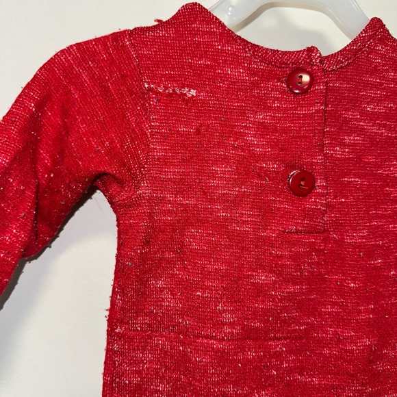 Baby Girl Ricrac & Ruffles Romper 12M Red Christmas Holiday - Picture 12 of 15